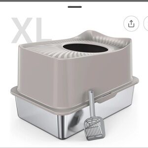 XL Covered Cat Litter Box with Scoop
